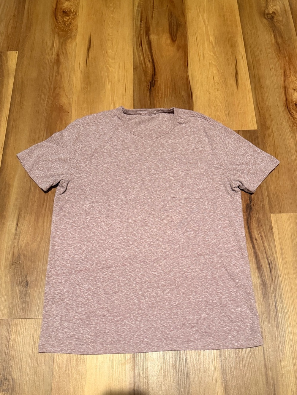 GAP Men's Crew Neck Short Sleeve Slub Pocket T-Shirt Light Grey Heather Medium